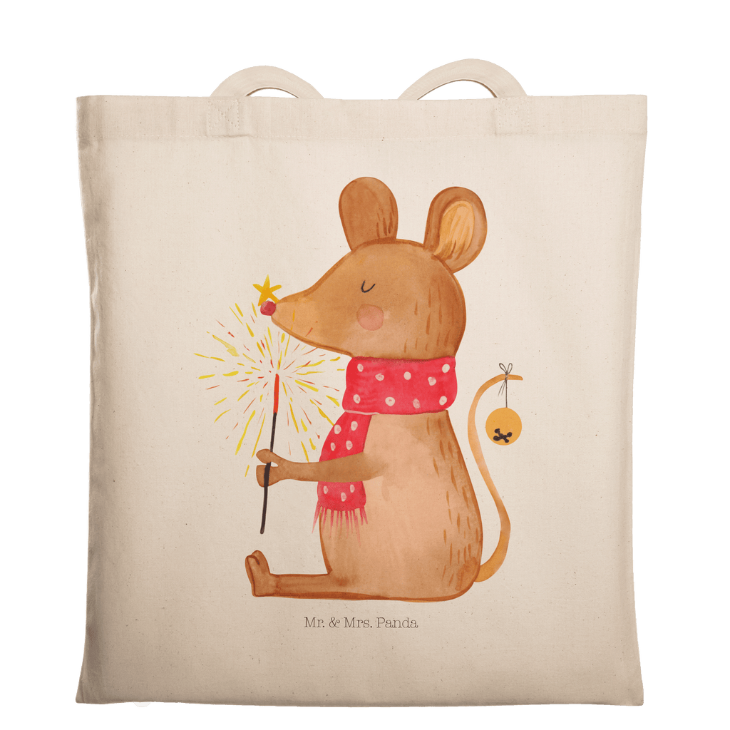Tragetasche Weihnachtsmaus Beuteltasche, Beutel, Einkaufstasche, Jutebeutel, Stoffbeutel, Winter, Weihnachten, Weihnachtsdeko, Nikolaus, Advent, Heiligabend, Wintermotiv, Frohe Weihnachten, Weihnachtsgruß, Weihnachtsmotiv, Maus, Mäuschen, Weihnachtswunder
