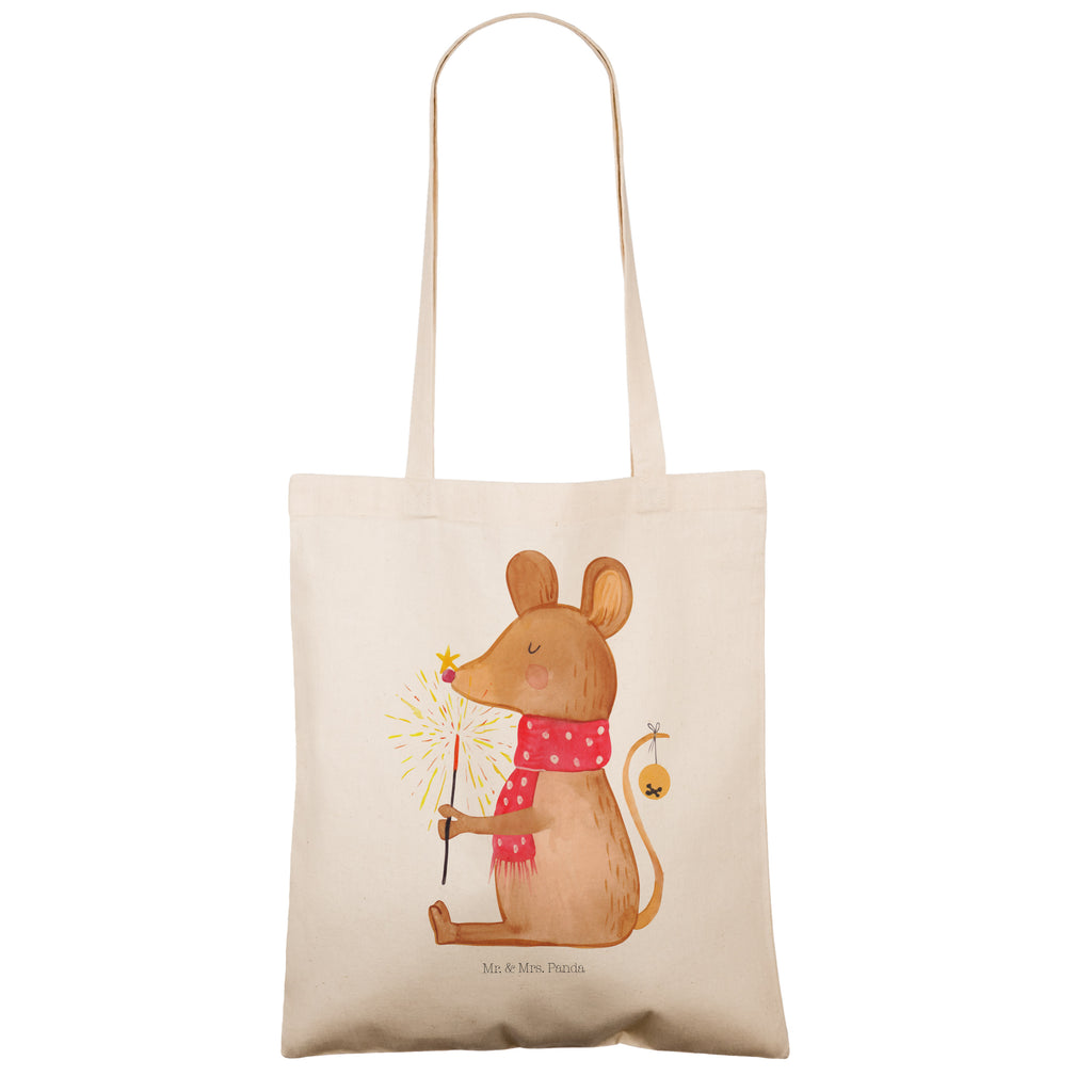 Tragetasche Weihnachtsmaus Beuteltasche, Beutel, Einkaufstasche, Jutebeutel, Stoffbeutel, Winter, Weihnachten, Weihnachtsdeko, Nikolaus, Advent, Heiligabend, Wintermotiv, Frohe Weihnachten, Weihnachtsgruß, Weihnachtsmotiv, Maus, Mäuschen, Weihnachtswunder