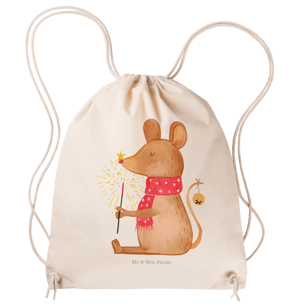 Sportbeutel Weihnachtsmaus Turnbeutel, Beutel, Sporttasche, Tasche, Stoffbeutel, Winter, Weihnachten, Weihnachtsdeko, Nikolaus, Advent, Heiligabend, Wintermotiv, Frohe Weihnachten, Weihnachtsgruß, Weihnachtsmotiv, Maus, Mäuschen, Weihnachtswunder