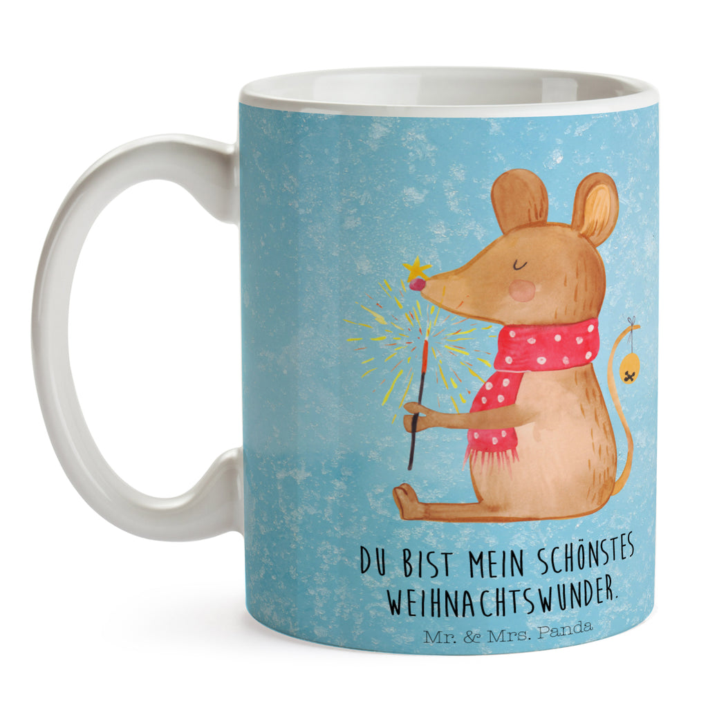 Tasse Weihnachtsmaus Frohe Weihnachten, Weihnachten, Weihnachtsgruß, Weihnachtsmotiv, Maus, Mäuschen, Weihnachtswunder  Becher, Kaffeetasse, Kaffeebecher, Tee, Frühstück, Büro  Winter, Weihnachten, Weihnachtsdeko, Nikolaus, Advent, Heiligabend, Wintermotiv