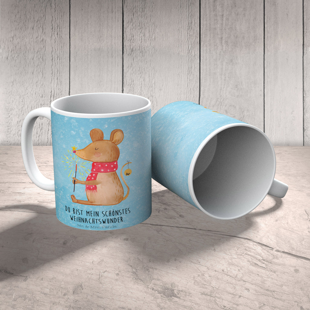Tasse Weihnachtsmaus Frohe Weihnachten, Weihnachten, Weihnachtsgruß, Weihnachtsmotiv, Maus, Mäuschen, Weihnachtswunder  Becher, Kaffeetasse, Kaffeebecher, Tee, Frühstück, Büro  Winter, Weihnachten, Weihnachtsdeko, Nikolaus, Advent, Heiligabend, Wintermotiv