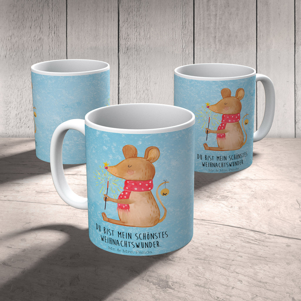 Tasse Weihnachtsmaus Frohe Weihnachten, Weihnachten, Weihnachtsgruß, Weihnachtsmotiv, Maus, Mäuschen, Weihnachtswunder  Becher, Kaffeetasse, Kaffeebecher, Tee, Frühstück, Büro  Winter, Weihnachten, Weihnachtsdeko, Nikolaus, Advent, Heiligabend, Wintermotiv