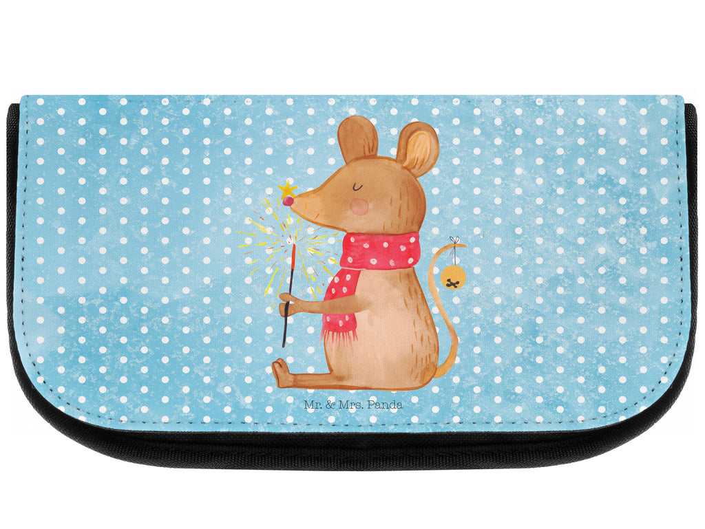 Kosmetiktasche Weihnachtsmaus Kosmetikbeutel, Kulturtasche, Kulturbeutel, Schminktasche, Make-Up Tasche, Winter, Weihnachten, Weihnachtsdeko, Nikolaus, Advent, Heiligabend, Wintermotiv, Frohe Weihnachten, Weihnachtsgruß, Weihnachtsmotiv, Maus, Mäuschen, Weihnachtswunder