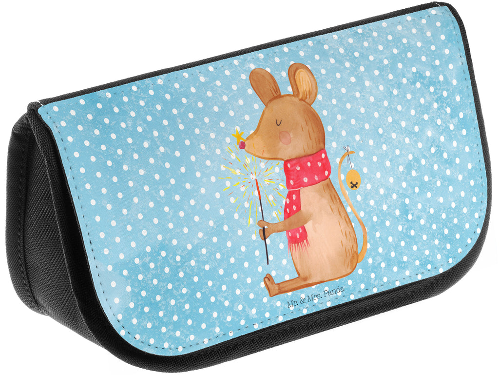 Kosmetiktasche Weihnachtsmaus Kosmetikbeutel, Kulturtasche, Kulturbeutel, Schminktasche, Make-Up Tasche, Winter, Weihnachten, Weihnachtsdeko, Nikolaus, Advent, Heiligabend, Wintermotiv, Frohe Weihnachten, Weihnachtsgruß, Weihnachtsmotiv, Maus, Mäuschen, Weihnachtswunder