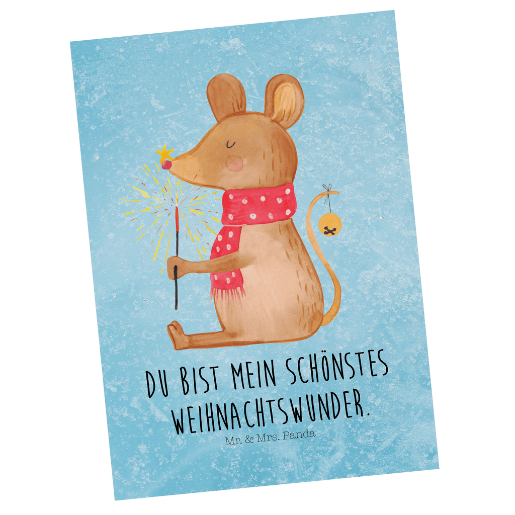 Postkarte Weihnachtsmaus Geschenkkarte, Grußkarte, Karte, Einladung, Ansichtskarte, Geburtstagskarte, Einladungskarte, Dankeskarte, Winter, Weihnachten, Weihnachtsdeko, Nikolaus, Advent, Heiligabend, Wintermotiv, Frohe Weihnachten, Weihnachtsgruß, Weihnachtsmotiv, Maus, Mäuschen, Weihnachtswunder