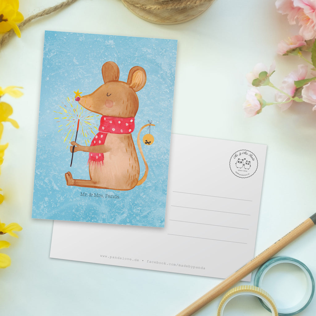 Postkarte Weihnachtsmaus Geschenkkarte, Grußkarte, Karte, Einladung, Ansichtskarte, Geburtstagskarte, Einladungskarte, Dankeskarte, Winter, Weihnachten, Weihnachtsdeko, Nikolaus, Advent, Heiligabend, Wintermotiv, Frohe Weihnachten, Weihnachtsgruß, Weihnachtsmotiv, Maus, Mäuschen, Weihnachtswunder
