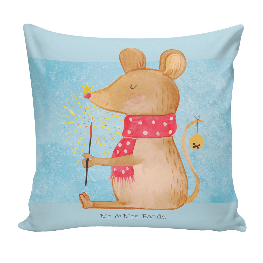 40x40 Kissen Weihnachtsmaus Kissenhülle, Kopfkissen, Sofakissen, Dekokissen, Motivkissen, Winter, Weihnachten, Weihnachtsdeko, Nikolaus, Advent, Heiligabend, Wintermotiv, Frohe Weihnachten, Weihnachtsgruß, Weihnachtsmotiv, Maus, Mäuschen, Weihnachtswunder