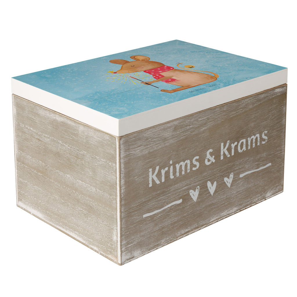 Holzkiste Weihnachtsmaus Holzkiste, Kiste, Schatzkiste, Truhe, Schatulle, XXL, Erinnerungsbox, Erinnerungskiste, Dekokiste, Aufbewahrungsbox, Winter, Weihnachten, Weihnachtsdeko, Nikolaus, Advent, Heiligabend, Wintermotiv, Frohe Weihnachten, Weihnachtsgruß, Weihnachtsmotiv, Maus, Mäuschen, Weihnachtswunder