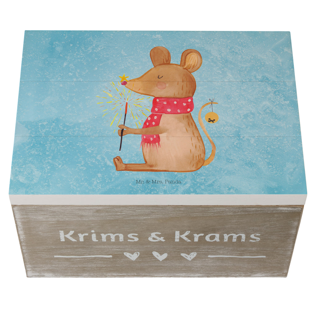 Holzkiste Weihnachtsmaus Holzkiste, Kiste, Schatzkiste, Truhe, Schatulle, XXL, Erinnerungsbox, Erinnerungskiste, Dekokiste, Aufbewahrungsbox, Winter, Weihnachten, Weihnachtsdeko, Nikolaus, Advent, Heiligabend, Wintermotiv, Frohe Weihnachten, Weihnachtsgruß, Weihnachtsmotiv, Maus, Mäuschen, Weihnachtswunder