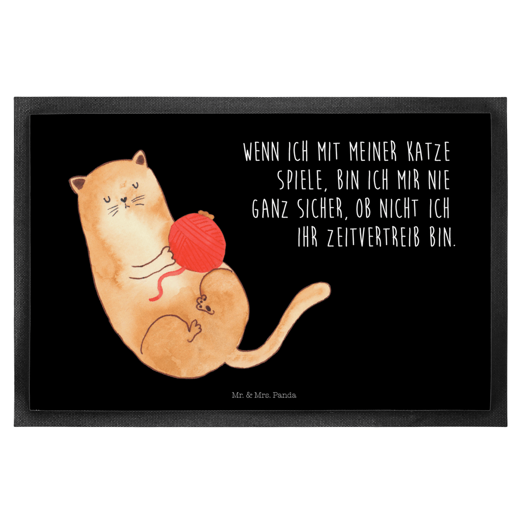 Fußmatte Katzen Wollknäul Katzen, Katze, Kater, Mietze, Cat, Cats, Katzenhalter, Katzenbesitzerin, Haustier, Wollknäuel, Wolle, Spielen, Spiel, verspielt,	 Türvorleger, Schmutzmatte, Fußabtreter, Matte, Schmutzfänger, Fußabstreifer, Schmutzfangmatte, Türmatte, Motivfußmatte,  Haustürmatte, Vorleger  Katze, Katzenmotiv, Katzenfan, Katzendeko, Katzenfreund, Katzenliebhaber, Katzenprodukte, Katzenartikel, Katzenaccessoires, Katzensouvenirs, Katzenliebhaberprodukte, Katzenmotive