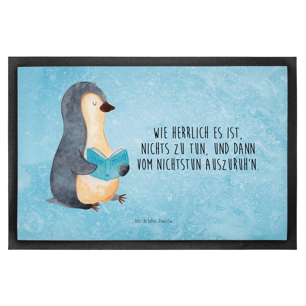 Fußmatte Pinguin Buch