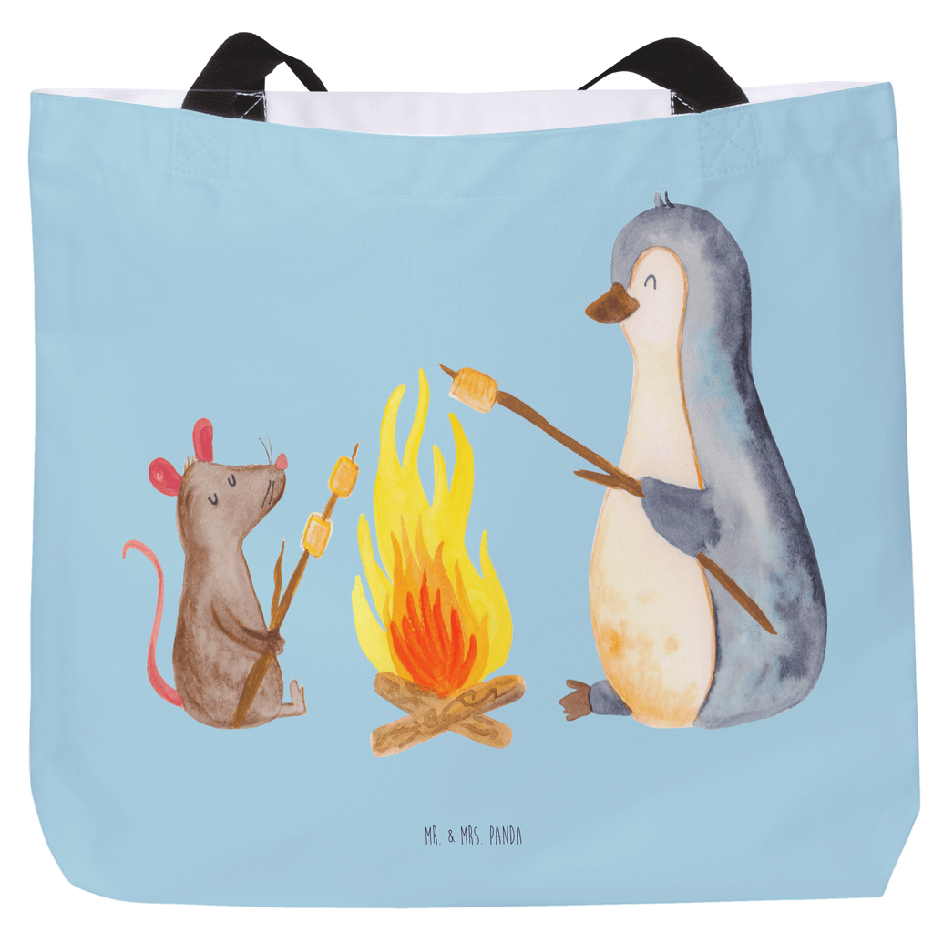 Shopper Pinguin Lagerfeuer Beutel, Einkaufstasche, Tasche, Strandtasche, Einkaufsbeutel, Shopper, Schultasche, Freizeittasche, Tragebeutel, Schulbeutel, Alltagstasche, Pinguin, Maus, Pinguine, Lagerfeuer, Leben, Arbeit, Job, Motivation, Büro, Büroalltag, Lebensspruch, Lebensmotivation, Neustart, Liebe, grillen, Feuer, Marshmallows
