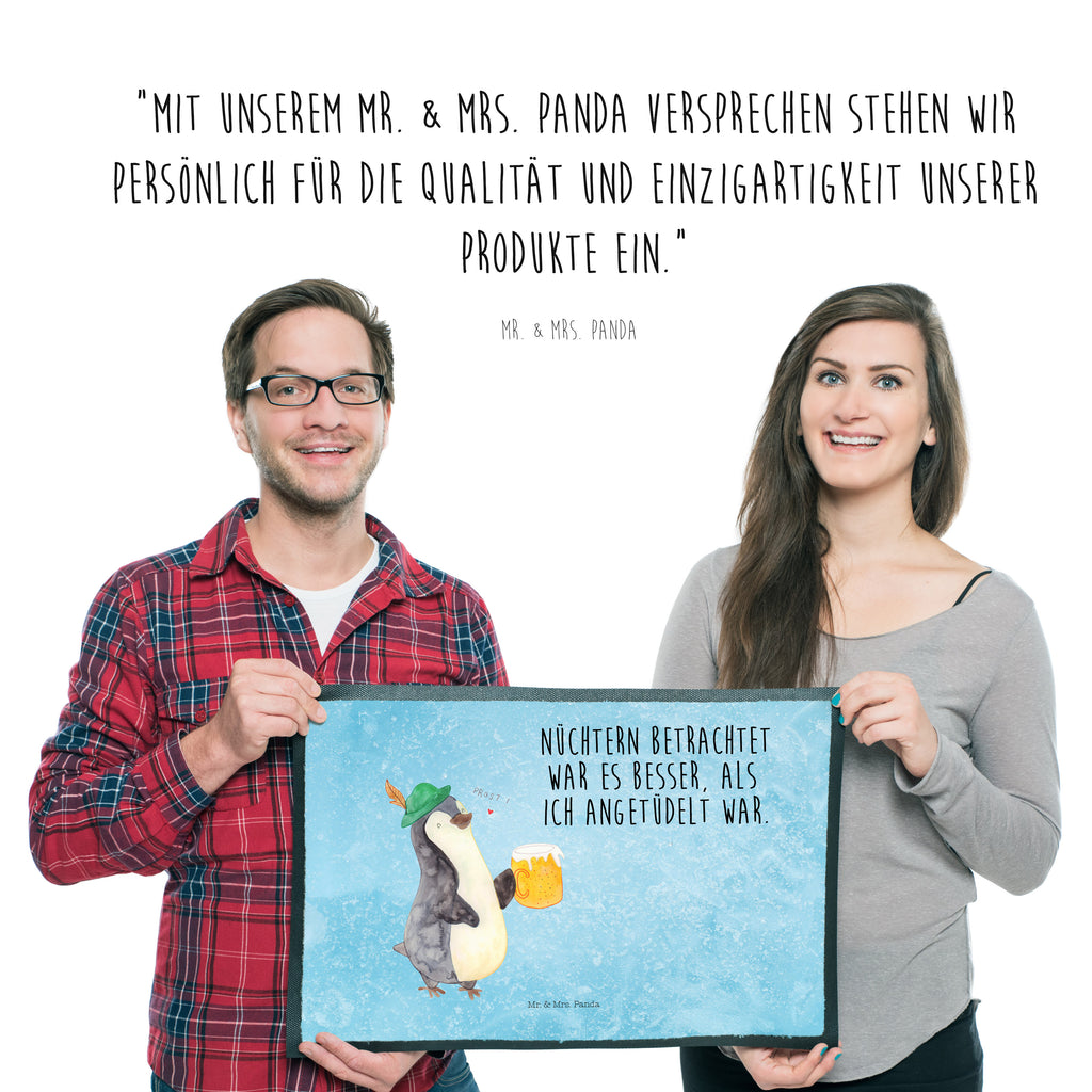 Fußmatte Pinguin Bier Türvorleger, Schmutzmatte, Fußabtreter, Matte, Schmutzfänger, Fußabstreifer, Schmutzfangmatte, Türmatte, Motivfußmatte, Haustürmatte, Vorleger, Pinguin, Pinguine, Bier, Oktoberfest