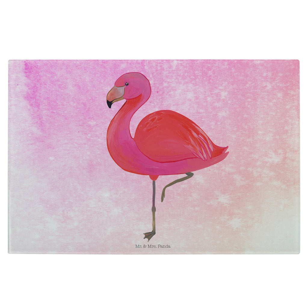 Medium Glas Schneidbrett Flamingo classic Glasschneidebrett, Schneidebrett, Flamingo, Einzigartig, Selbstliebe, Stolz, ich, für mich, Spruch, Freundin, Freundinnen, Außenseiter, Sohn, Tochter, Geschwister