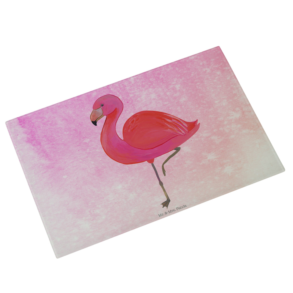 Medium Glas Schneidbrett Flamingo classic Glasschneidebrett, Schneidebrett, Flamingo, Einzigartig, Selbstliebe, Stolz, ich, für mich, Spruch, Freundin, Freundinnen, Außenseiter, Sohn, Tochter, Geschwister