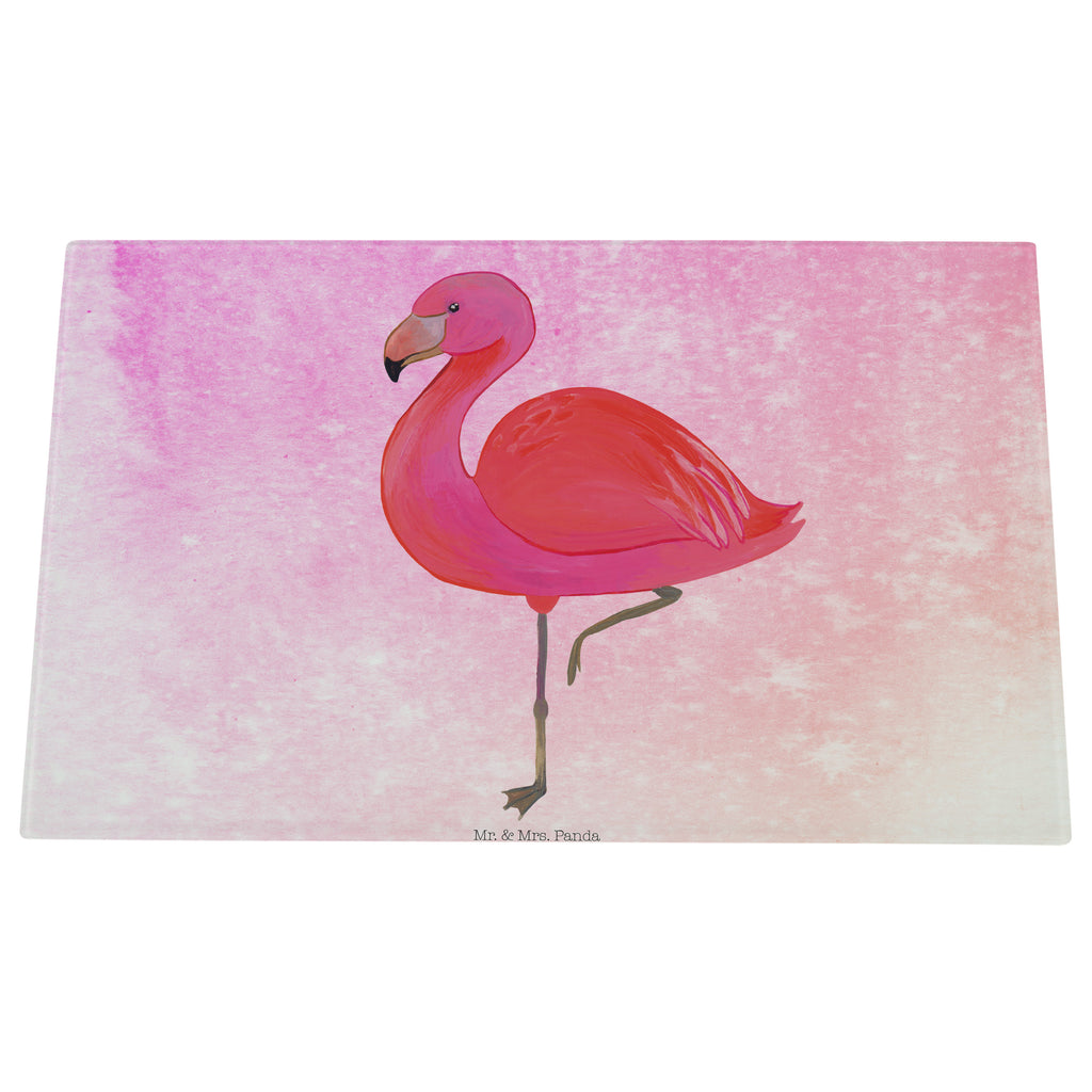 Medium Glas Schneidbrett Flamingo classic Glasschneidebrett, Schneidebrett, Flamingo, Einzigartig, Selbstliebe, Stolz, ich, für mich, Spruch, Freundin, Freundinnen, Außenseiter, Sohn, Tochter, Geschwister