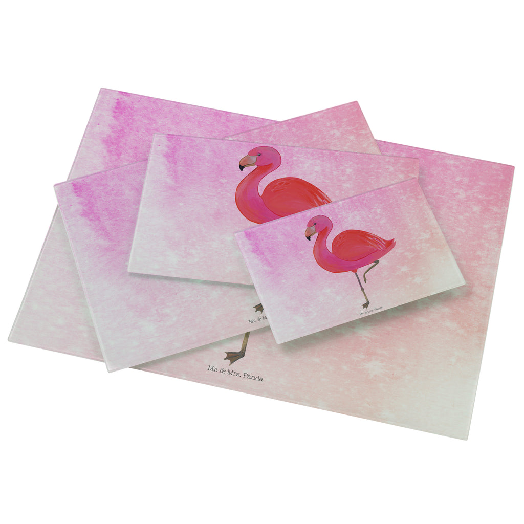 Medium Glas Schneidbrett Flamingo classic Glasschneidebrett, Schneidebrett, Flamingo, Einzigartig, Selbstliebe, Stolz, ich, für mich, Spruch, Freundin, Freundinnen, Außenseiter, Sohn, Tochter, Geschwister