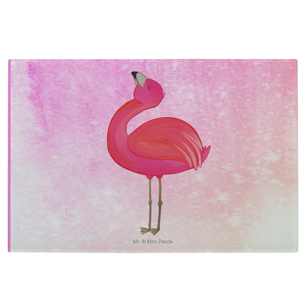 Medium Glas Schneidbrett Flamingo stolz Glasschneidebrett, Schneidebrett, Flamingo, stolz, Freude, Selbstliebe, Selbstakzeptanz, Freundin, beste Freundin, Tochter, Mama, Schwester
