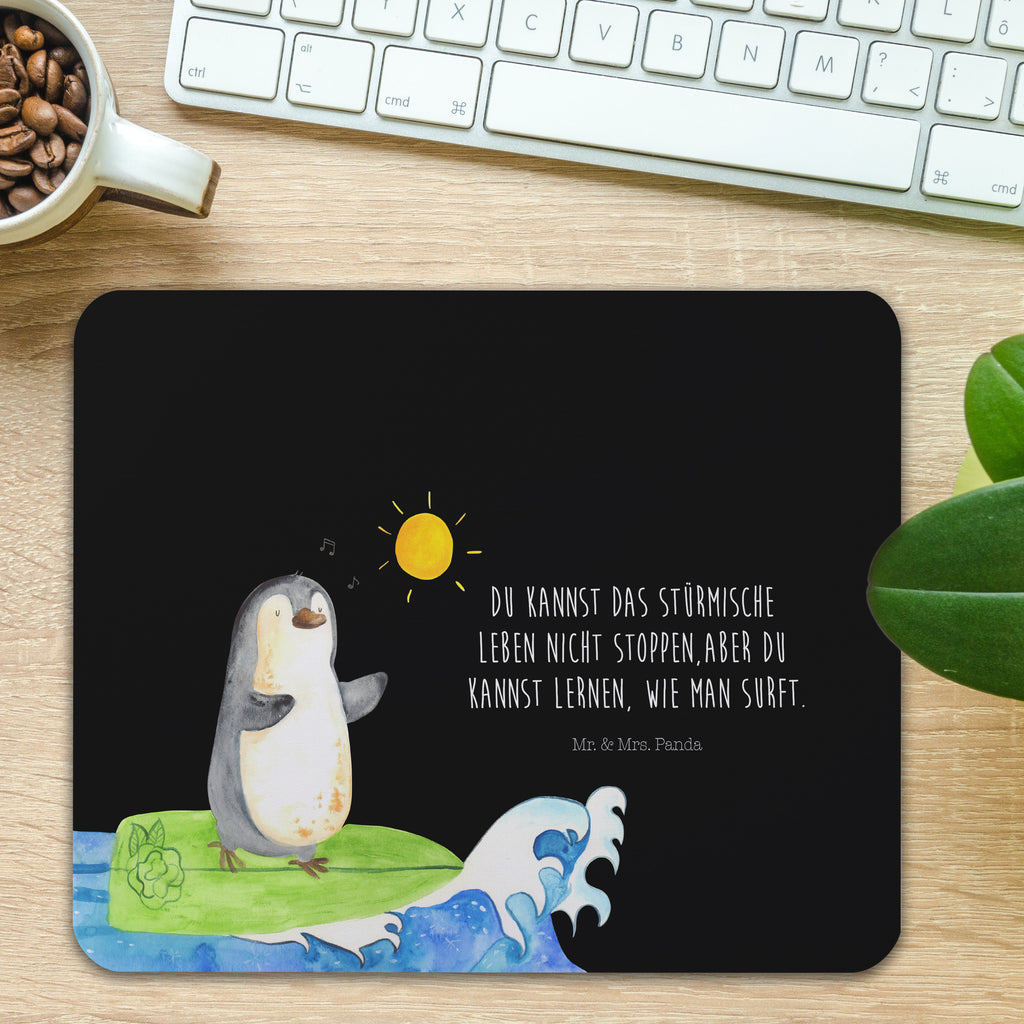 Mauspad Pinguin Surfer Mousepad, Computer zubehör, Büroausstattung, PC Zubehör, Arbeitszimmer, Mauspad, Einzigartiges Mauspad, Designer Mauspad, Pinguin, Pinguine, surfen, Surfer, Hawaii, Urlaub, Wellen, Wellen reiten, Portugal
