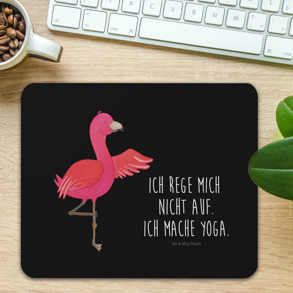 Mauspad Flamingo Yoga Mousepad, Computer zubehör, Büroausstattung, PC Zubehör, Arbeitszimmer, Mauspad, Einzigartiges Mauspad, Designer Mauspad, Flamingo, Vogel, Yoga, Namaste, Achtsamkeit, Yoga-Übung, Entspannung, Ärger, Aufregen, Tiefenentspannung
