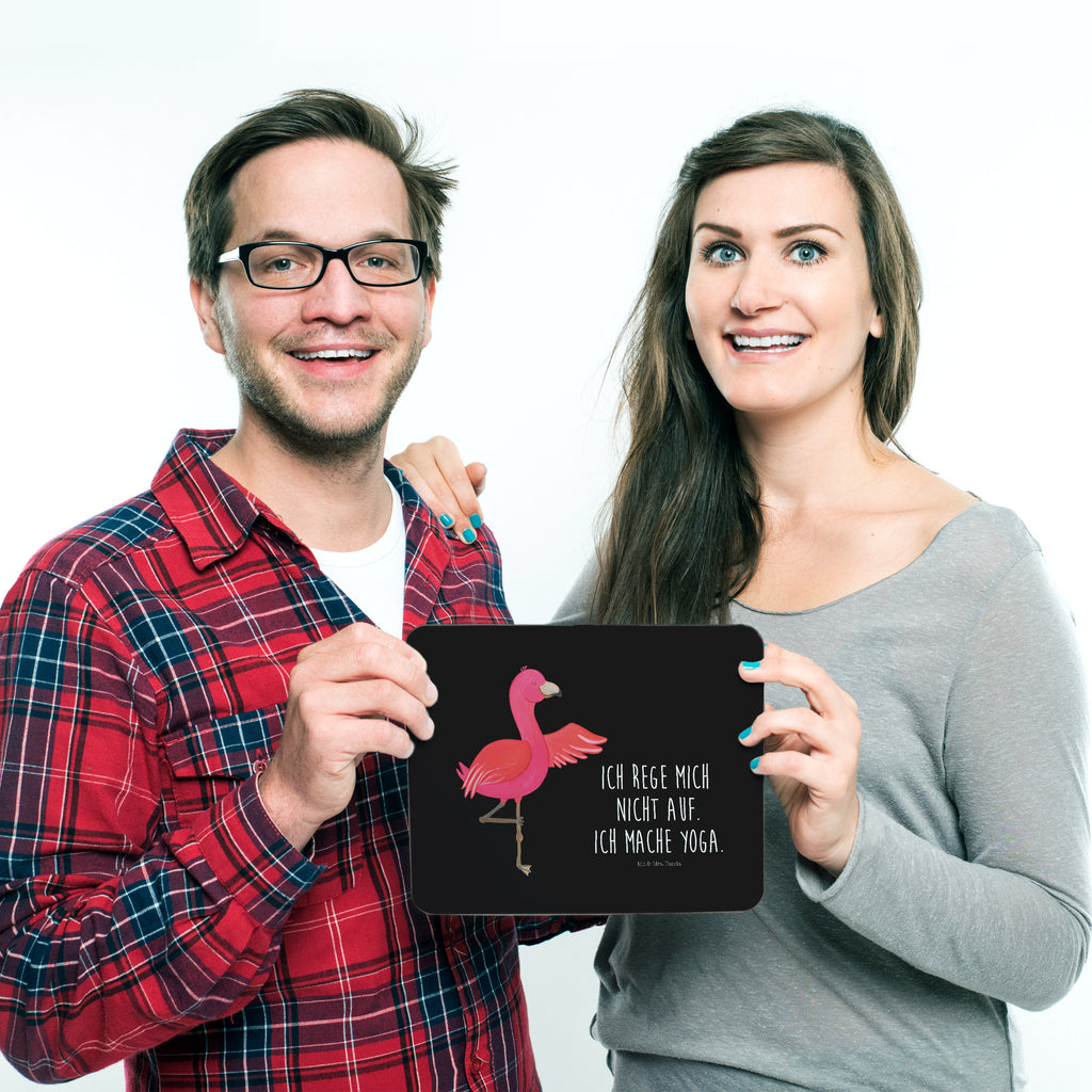 Mauspad Flamingo Yoga Mousepad, Computer zubehör, Büroausstattung, PC Zubehör, Arbeitszimmer, Mauspad, Einzigartiges Mauspad, Designer Mauspad, Flamingo, Vogel, Yoga, Namaste, Achtsamkeit, Yoga-Übung, Entspannung, Ärger, Aufregen, Tiefenentspannung