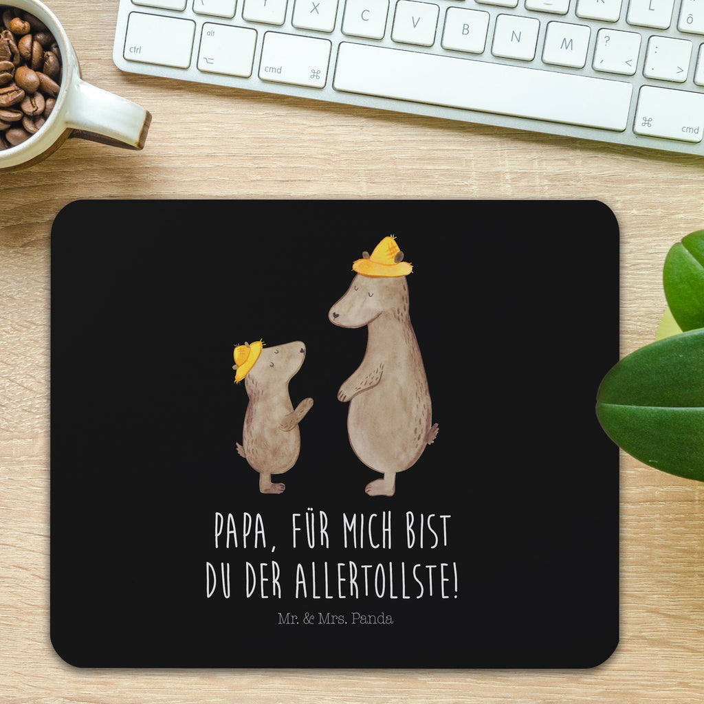 Mauspad Bären mit Hut Mousepad, Computer zubehör, Büroausstattung, PC Zubehör, Arbeitszimmer, Mauspad, Einzigartiges Mauspad, Designer Mauspad, Familie, Vatertag, Muttertag, Bruder, Schwester, Mama, Papa, Oma, Opa, Bär, Bären, Vater, Papi, Paps, Dad, Daddy, Lieblingsmensch, Sohn, Söhne, Kind, Kinder, Vater-Sohn, Family, Vorbild