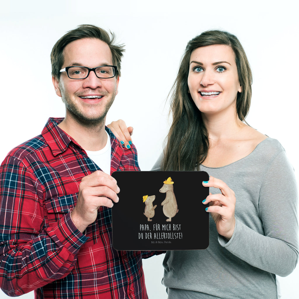 Mauspad Bären mit Hut Mousepad, Computer zubehör, Büroausstattung, PC Zubehör, Arbeitszimmer, Mauspad, Einzigartiges Mauspad, Designer Mauspad, Familie, Vatertag, Muttertag, Bruder, Schwester, Mama, Papa, Oma, Opa, Bär, Bären, Vater, Papi, Paps, Dad, Daddy, Lieblingsmensch, Sohn, Söhne, Kind, Kinder, Vater-Sohn, Family, Vorbild