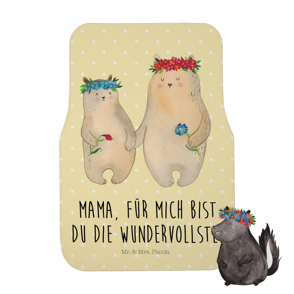 Fahrer Autofußmatte Bären mit Blumenkranz Autofußmatten, Fußmatte Auto, Fahrer, Schmutzmatte Auto, Familie, Vatertag, Muttertag, Bruder, Schwester, Mama, Papa, Oma, Opa, Bär, Bären, Mutter, Mutti, Mami, Lieblingsmensch, Lieblingsmama, beste Mutter, weltbeste Mama, Geschenk Mama. Muttertag, Tochter, Kind, Kinder, Töchter, Family, Vorbild