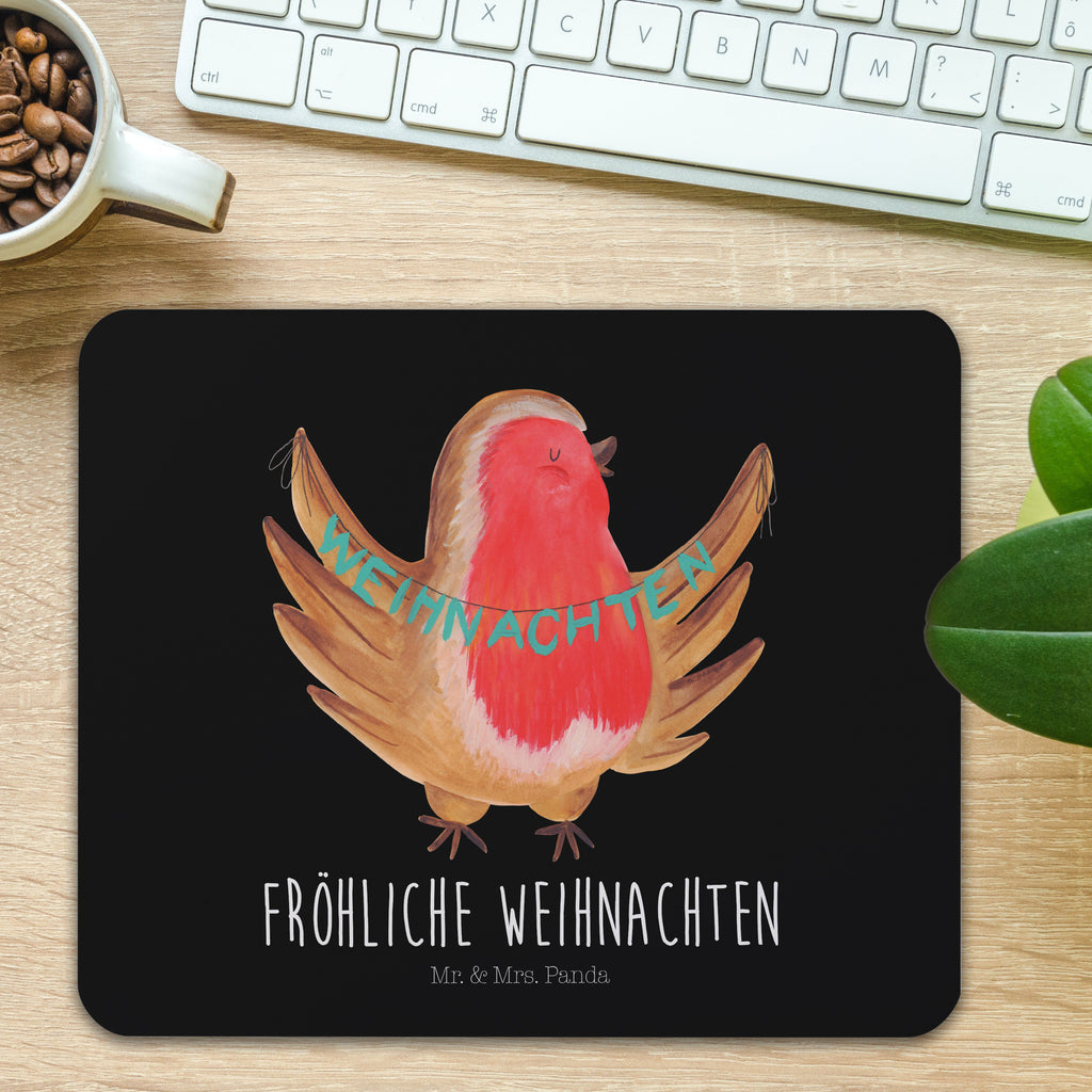 Mauspad Rotkehlchen Weihnachten Mousepad, Computer zubehör, Büroausstattung, PC Zubehör, Arbeitszimmer, Mauspad, Einzigartiges Mauspad, Designer Mauspad, Winter, Weihnachten, Weihnachtsdeko, Nikolaus, Advent, Heiligabend, Wintermotiv, Frohe Weihnachten, Weihnachtsmotiv, Weihnachtsgruß, Vogel, xmas