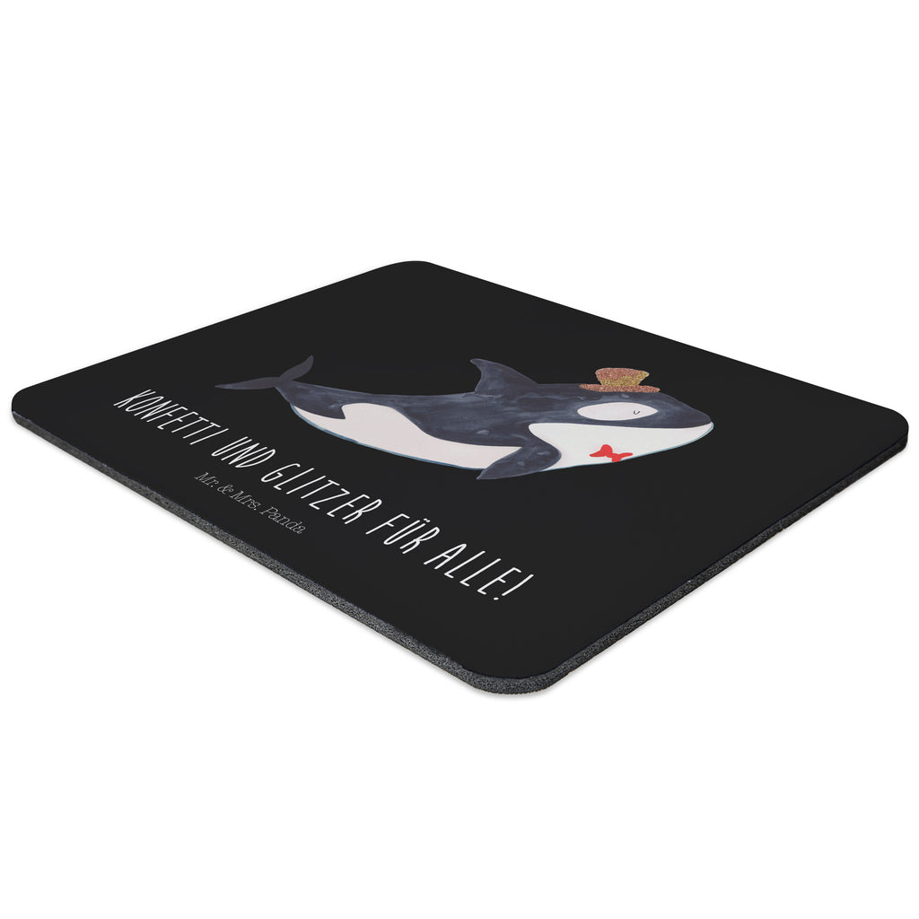 Mauspad Orca Zylinder Mousepad, Computer zubehör, Büroausstattung, PC Zubehör, Arbeitszimmer, Mauspad, Einzigartiges Mauspad, Designer Mauspad, Meerestiere, Meer, Urlaub, Narwal, Glitter, Konfetti, Glitzer, Geburtstag, Feier, Fete, Fest, Glückwunsch, Orca