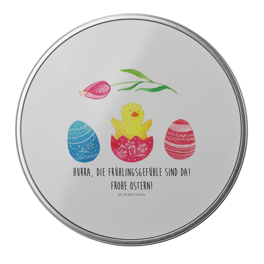 Blechdose rund Küken geschlüpft Metalldose, Keksdose, Dose, Vorratsdose, Geschenkbox, Ostern, Osterhase, Ostergeschenke, Osternest, Osterdeko, Geschenk zu Ostern, Küken, Osterei, Ostereier, Ei, Frühlingsgefühle, Freude, Grüße, liebe Grüße, Frohe Ostern, Ostergrüße