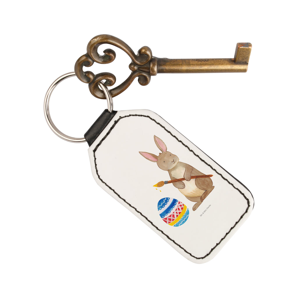Rechteckig Schlüsselanhänger Hase Eiermalen Schlüsselanhänger, Anhänger, Taschenanhänger, Glücksbringer, Schutzengel, Ostern, Osterhase, Ostergeschenke, Osternest, Osterdeko, Geschenk zu Ostern, Frohe Ostern, Ostergrüße, Osterblume, Osterei, bemalte Ostereier, Hase, Kaninchen, Eiermalen