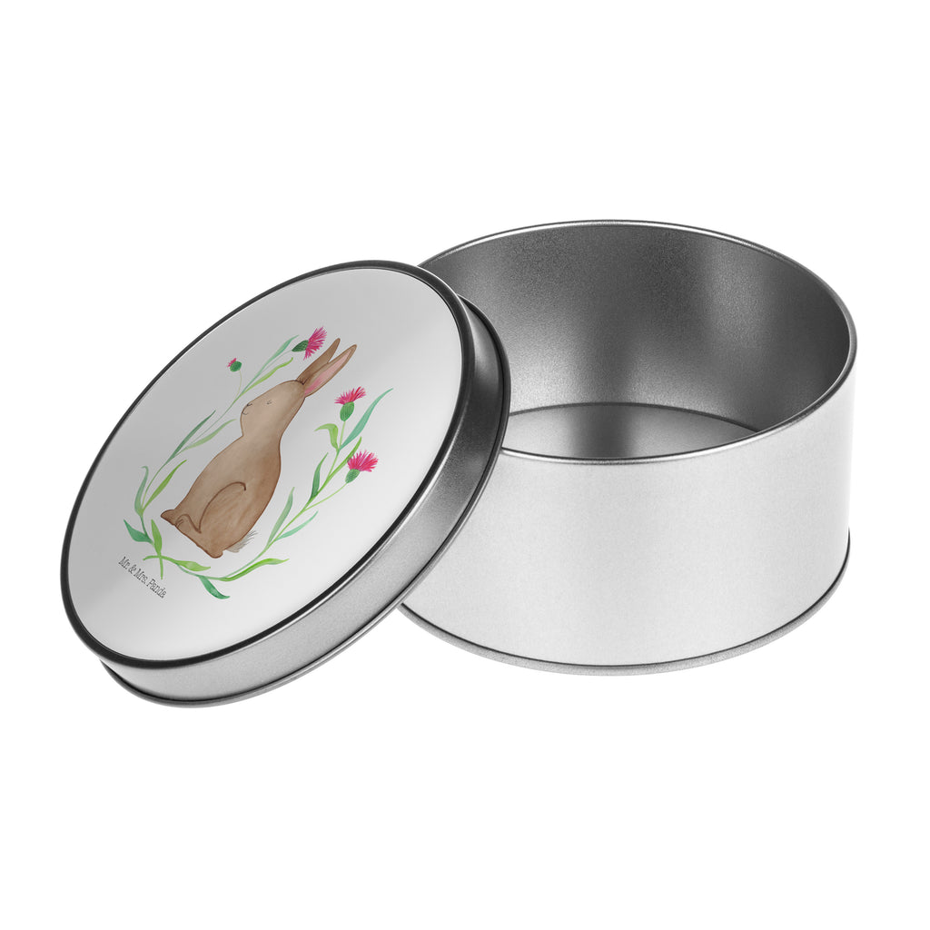 Blechdose rund Hase sitzend Metalldose, Keksdose, Dose, Vorratsdose, Geschenkbox, Ostern, Osterhase, Ostergeschenke, Osternest, Osterdeko, Geschenk zu Ostern, Frohe Ostern, Ostergrüße, Osterblume, Liebe, Grüße, Hase, Kaninchen