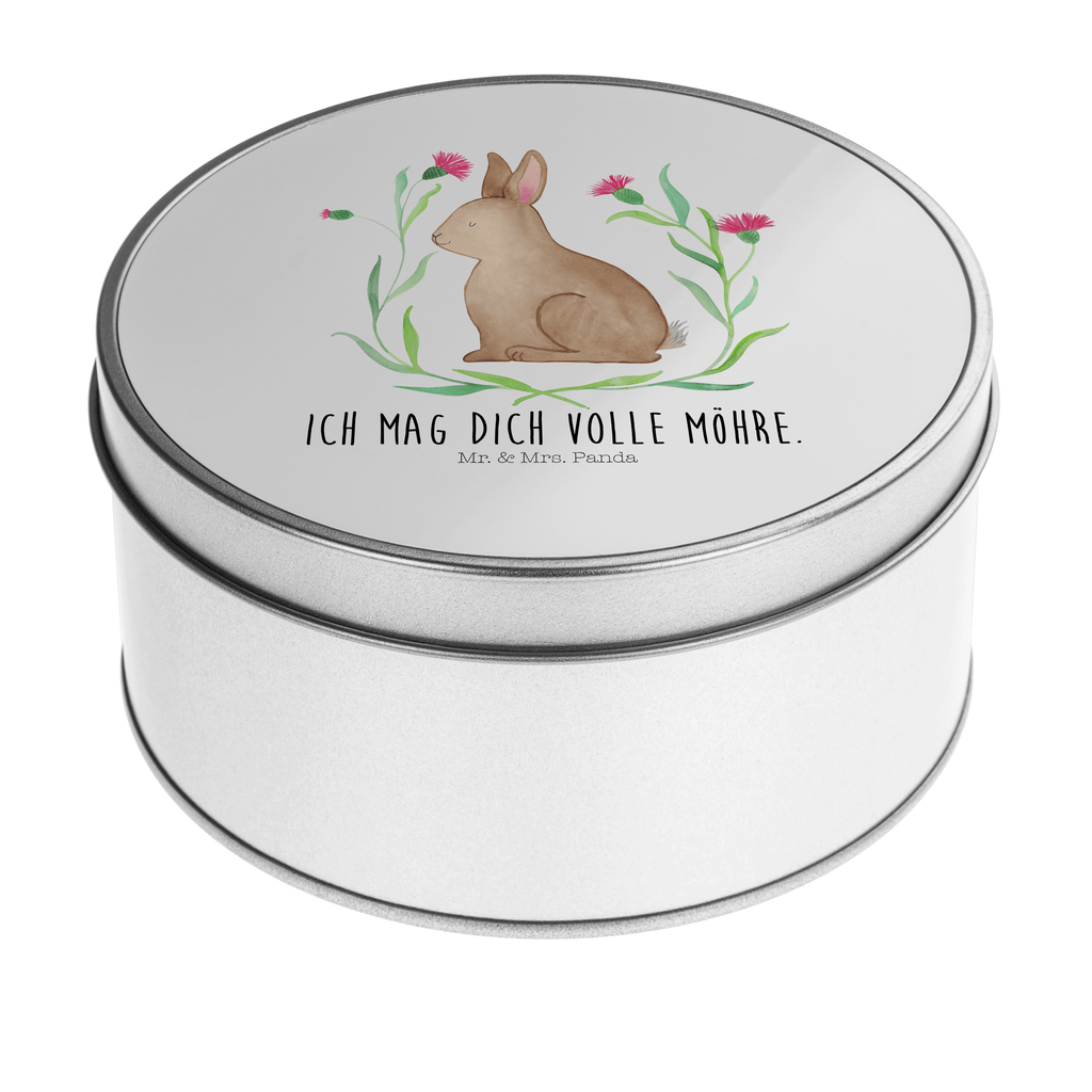 Blechdose rund Hase sitzend Metalldose, Keksdose, Dose, Vorratsdose, Geschenkbox, Ostern, Osterhase, Ostergeschenke, Osternest, Osterdeko, Geschenk zu Ostern, Frohe Ostern, Ostergrüße, Osterblume, Liebe, Grüße, Hase, Kaninchen
