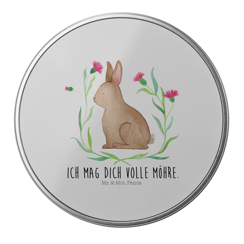 Blechdose rund Hase sitzend Metalldose, Keksdose, Dose, Vorratsdose, Geschenkbox, Ostern, Osterhase, Ostergeschenke, Osternest, Osterdeko, Geschenk zu Ostern, Frohe Ostern, Ostergrüße, Osterblume, Liebe, Grüße, Hase, Kaninchen