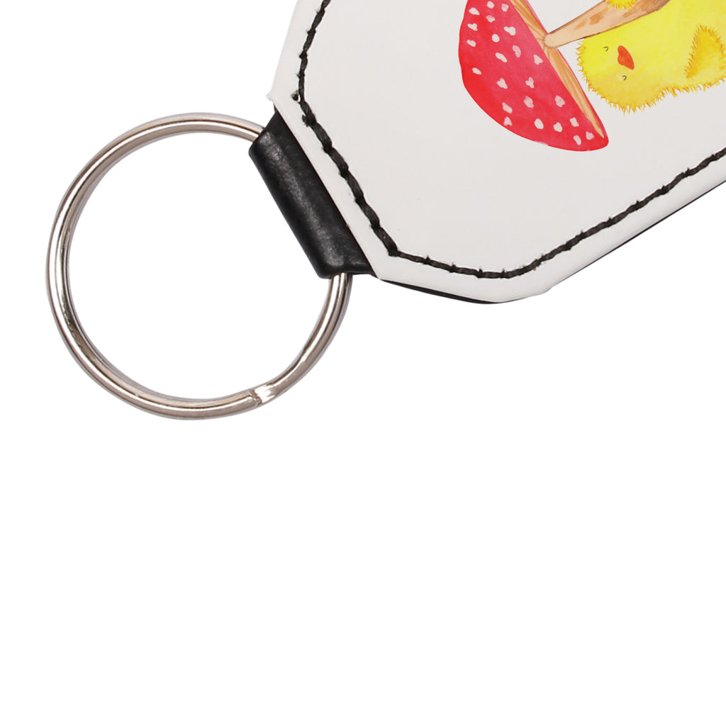 Rechteckig Schlüsselanhänger Küken Fliegenpilz Schlüsselanhänger, Anhänger, Taschenanhänger, Glücksbringer, Schutzengel, Ostern, Osterhase, Ostergeschenke, Osternest, Osterdeko, Geschenk zu Ostern, Küken, Fliegenpilz, Glückspilz, Frohe Ostern, Ostergrüße