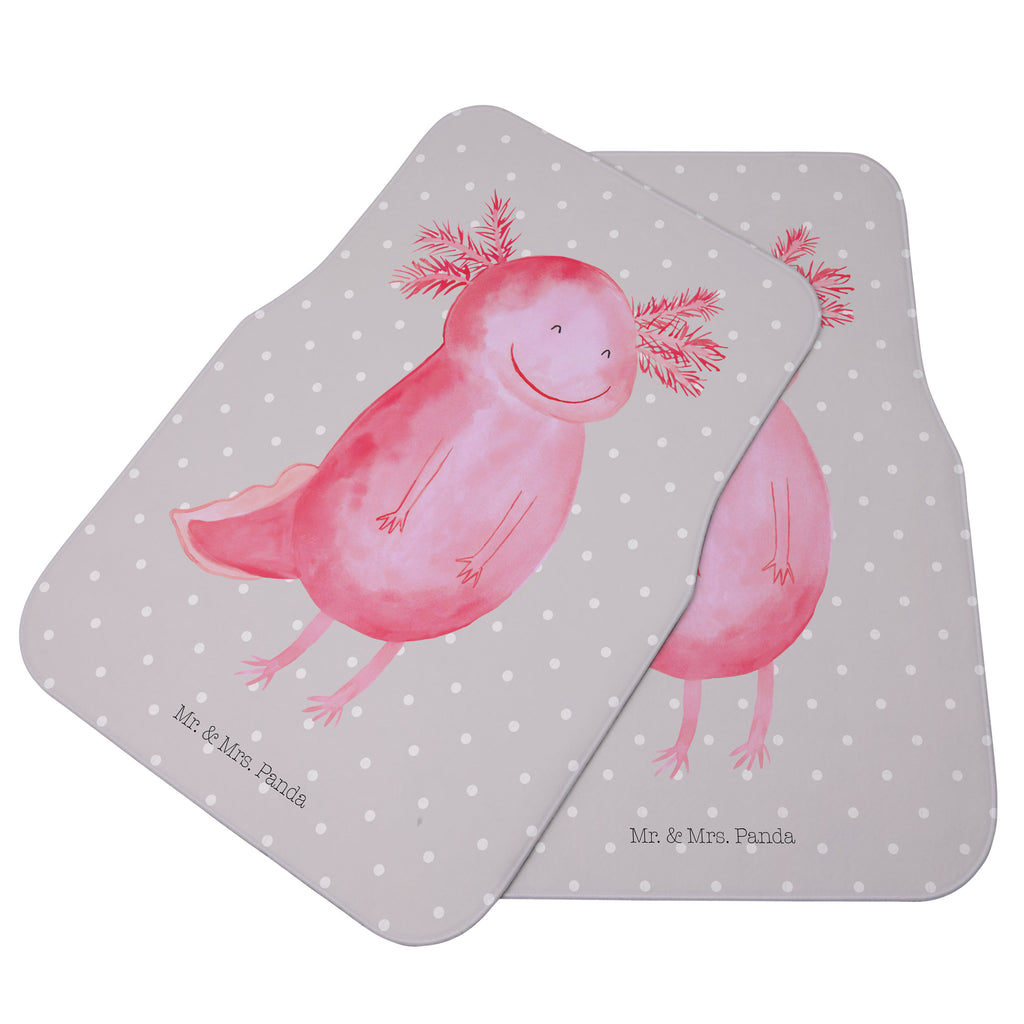 Fahrer Autofußmatte Axolotl glücklich Autofußmatten, Fußmatte Auto, Fahrer, Schmutzmatte Auto, Axolotl, Molch, Axolot, Schwanzlurch, Lurch, Lurche, Motivation, gute Laune