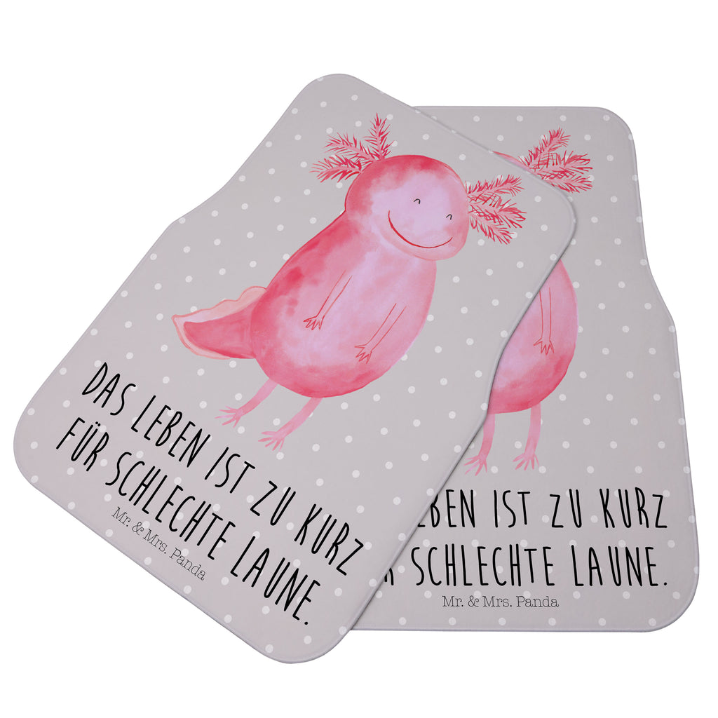 Fahrer Autofußmatte Axolotl glücklich Autofußmatten, Fußmatte Auto, Fahrer, Schmutzmatte Auto, Axolotl, Molch, Axolot, Schwanzlurch, Lurch, Lurche, Motivation, gute Laune