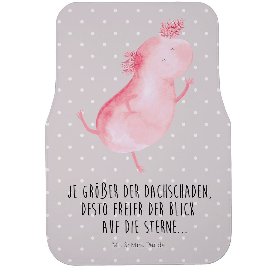 Fahrer Autofußmatte Axolotl tanzt Autofußmatten, Fußmatte Auto, Fahrer, Schmutzmatte Auto, Axolotl, Molch, Axolot, Schwanzlurch, Lurch, Lurche, Dachschaden, Sterne, verrückt, Freundin, beste Freundin