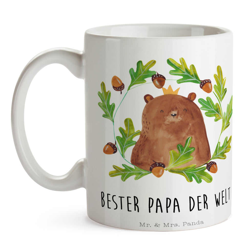 Tasse Bär König Papa, Bär, Papa Bär, bester Vater, bester Papa, weltbester Papa, Vatertag, Vater, Dad, Daddy, Papi, Becher, Kaffeetasse, Kaffeebecher, Tee, Frühstück, Büro  Bär, Teddy, Teddybär