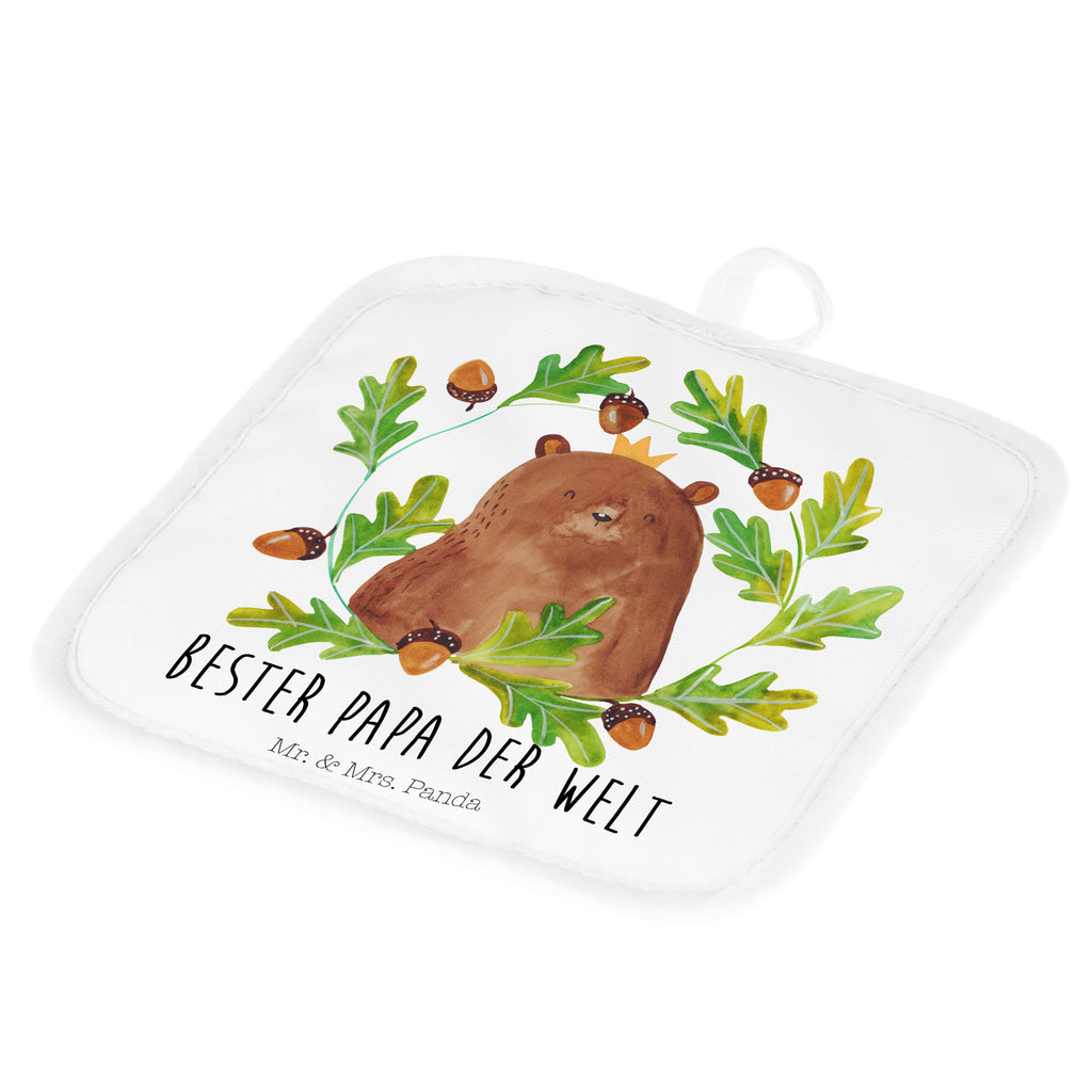 2er Set Topflappen  Bär König Topflappen, Topfuntersetzer, Ofenhandschuh, Topflappen Set, Topflappen lustig, Topflappen mit Spruch, Bär, Teddy, Teddybär, Papa, Papa Bär, bester Vater, bester Papa, weltbester Papa, Vatertag, Vater, Dad, Daddy, Papi
