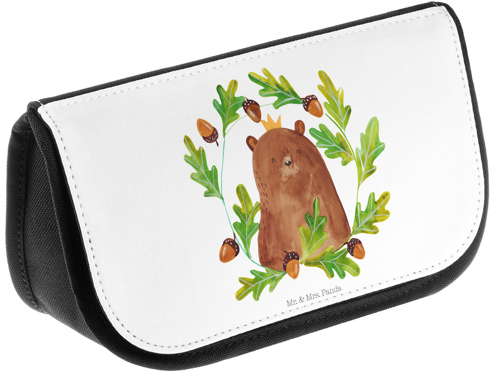 Kosmetiktasche Bär König Kosmetikbeutel, Kulturtasche, Kulturbeutel, Schminktasche, Make-Up Tasche, Bär, Teddy, Teddybär, Papa, Papa Bär, bester Vater, bester Papa, weltbester Papa, Vatertag, Vater, Dad, Daddy, Papi