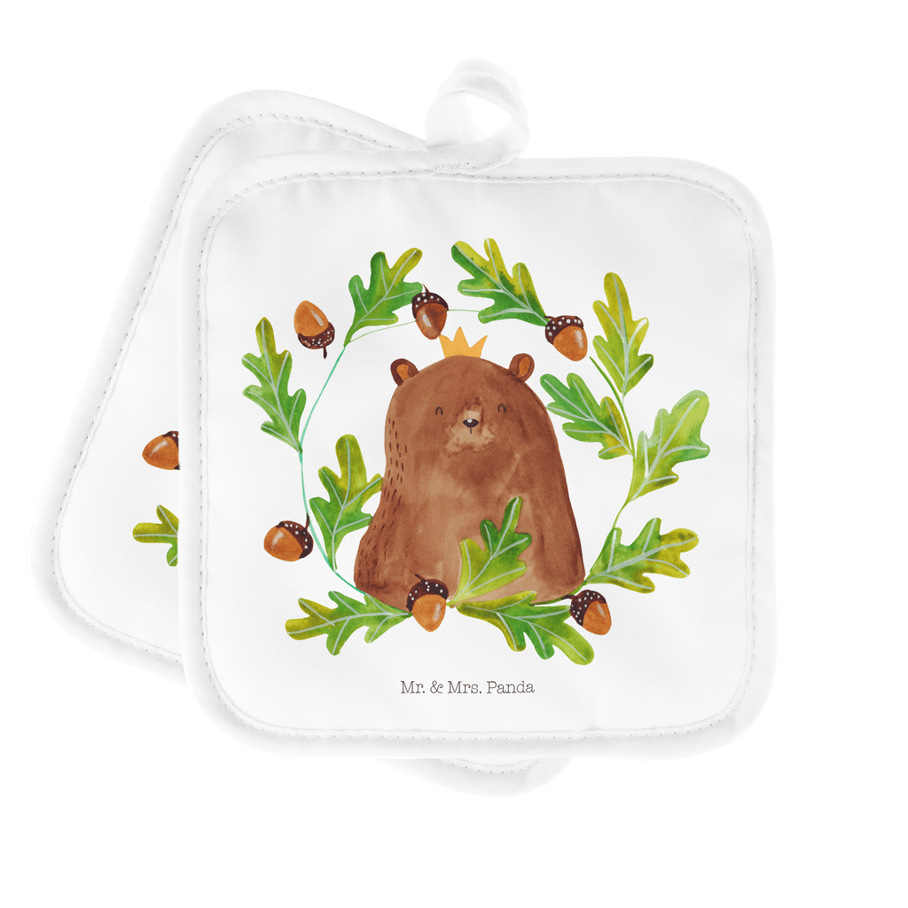 2er Set Topflappen  Bär König Topflappen, Topfuntersetzer, Ofenhandschuh, Topflappen Set, Topflappen lustig, Topflappen mit Spruch, Bär, Teddy, Teddybär, Papa, Papa Bär, bester Vater, bester Papa, weltbester Papa, Vatertag, Vater, Dad, Daddy, Papi