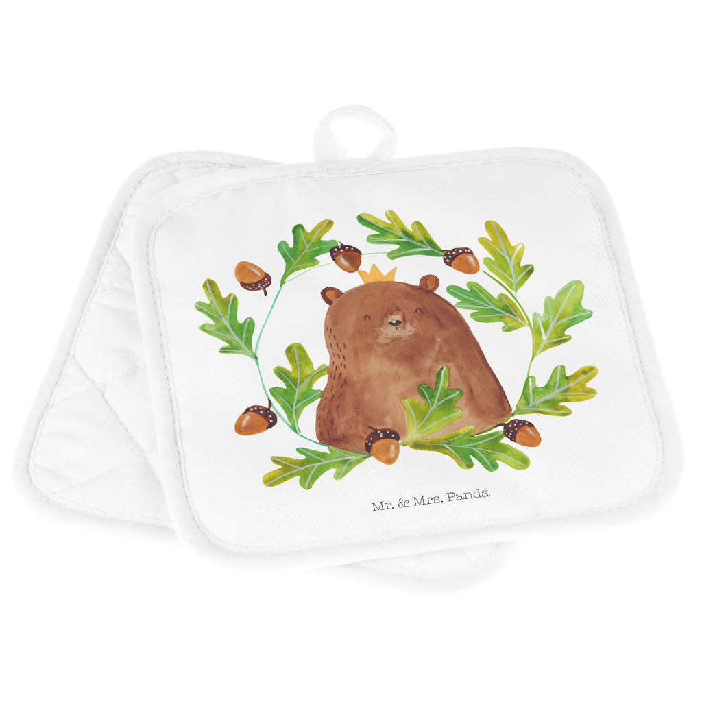 2er Set Topflappen  Bär König Topflappen, Topfuntersetzer, Ofenhandschuh, Topflappen Set, Topflappen lustig, Topflappen mit Spruch, Bär, Teddy, Teddybär, Papa, Papa Bär, bester Vater, bester Papa, weltbester Papa, Vatertag, Vater, Dad, Daddy, Papi