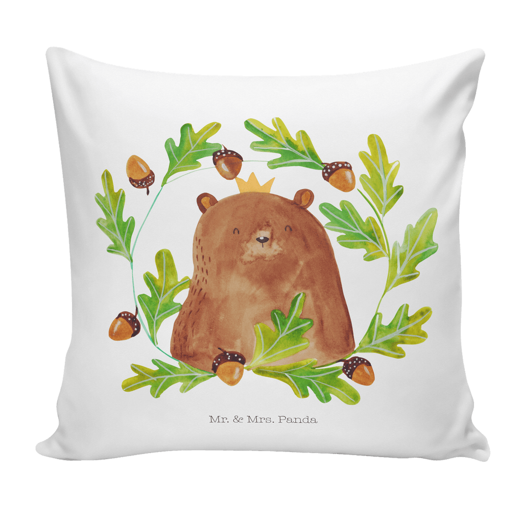 40x40 Kissen Bär König Kissenhülle, Kopfkissen, Sofakissen, Dekokissen, Motivkissen, Bär, Teddy, Teddybär, Papa, Papa Bär, bester Vater, bester Papa, weltbester Papa, Vatertag, Vater, Dad, Daddy, Papi