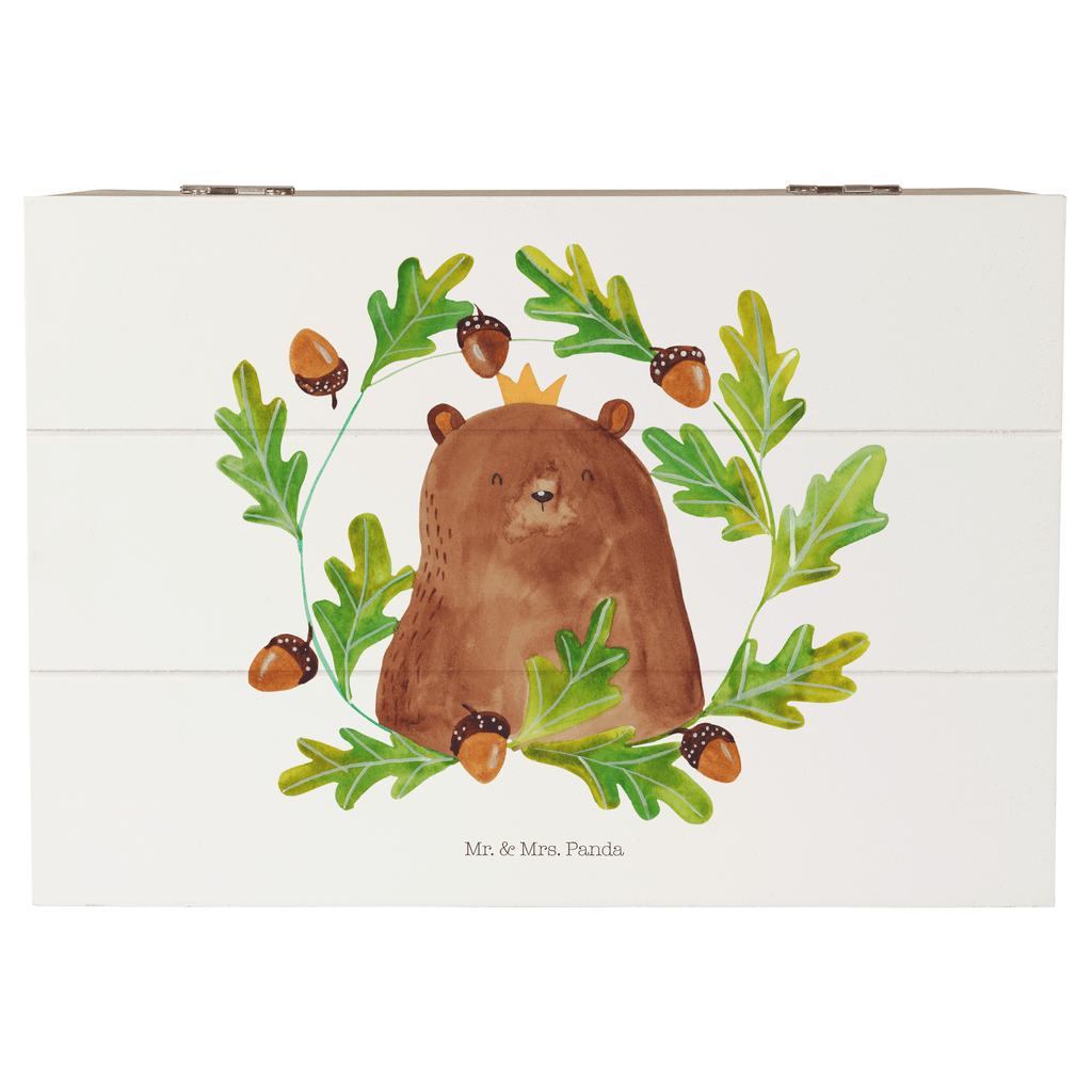 Holzkiste Bär König Holzkiste, Kiste, Schatzkiste, Truhe, Schatulle, XXL, Erinnerungsbox, Erinnerungskiste, Dekokiste, Aufbewahrungsbox, Bär, Teddy, Teddybär, Papa, Papa Bär, bester Vater, bester Papa, weltbester Papa, Vatertag, Vater, Dad, Daddy, Papi