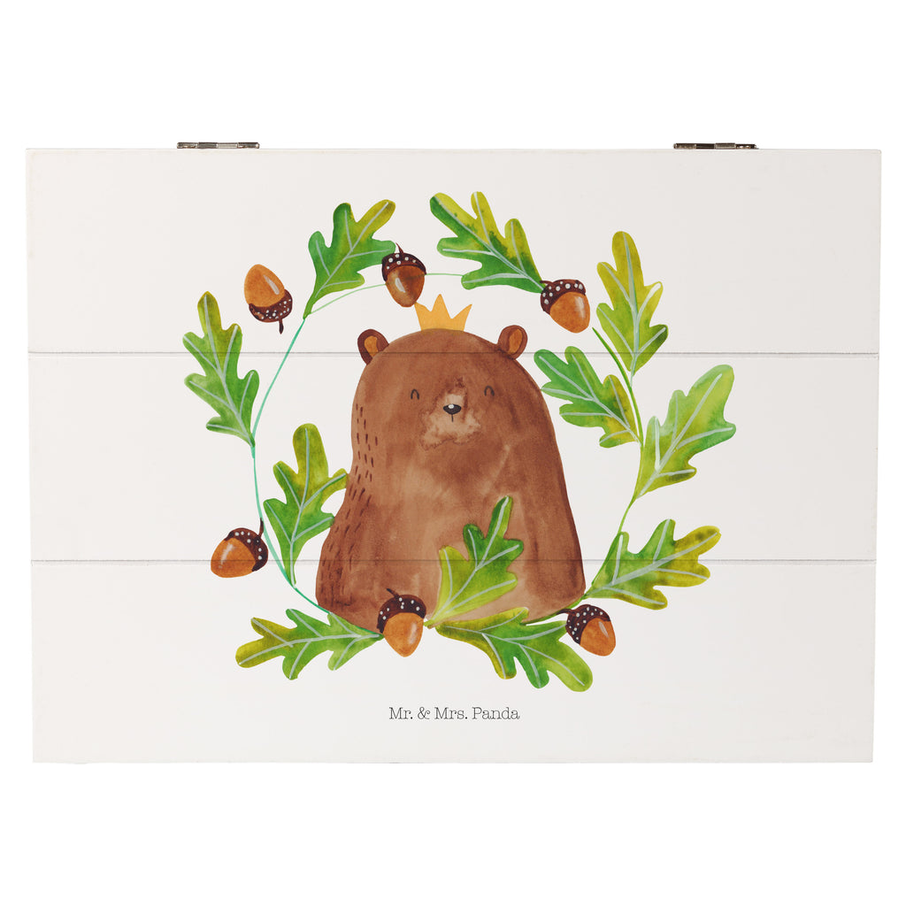 Holzkiste Bär König Holzkiste, Kiste, Schatzkiste, Truhe, Schatulle, XXL, Erinnerungsbox, Erinnerungskiste, Dekokiste, Aufbewahrungsbox, Bär, Teddy, Teddybär, Papa, Papa Bär, bester Vater, bester Papa, weltbester Papa, Vatertag, Vater, Dad, Daddy, Papi