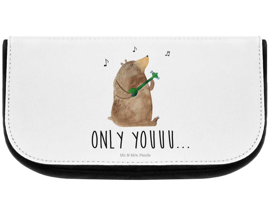 Kosmetiktasche Bär Gitarre Kosmetikbeutel, Kulturtasche, Kulturbeutel, Schminktasche, Make-Up Tasche, Bär, Teddy, Teddybär