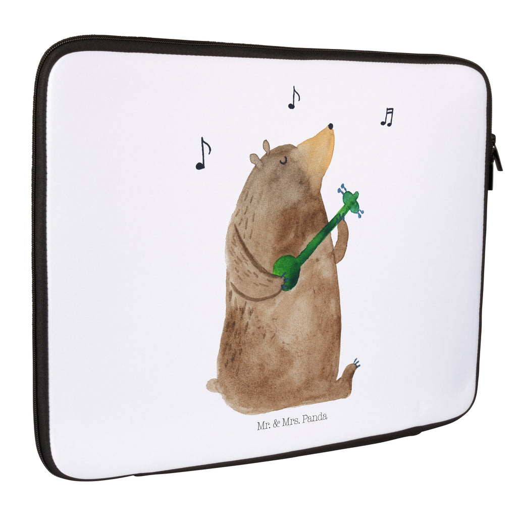 33 x 42 Notebook Tasche Bär Gitarre Notebook Tasche, Laptop, Computertasche, Tasche, Schutzhülle, Bär, Teddy, Teddybär