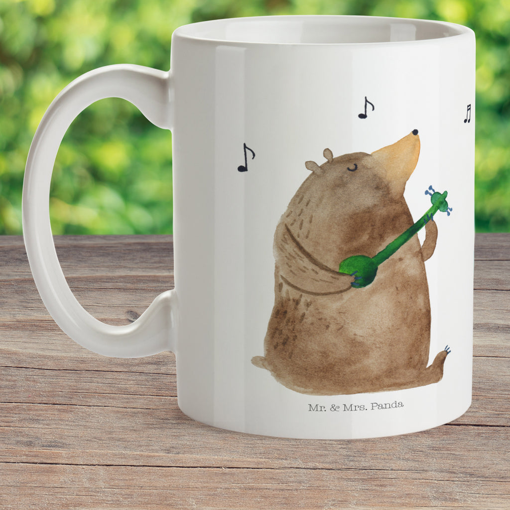 Kindertasse Bär Gitarre Kunststoff Tasse, Kindergarten, Tasse, Trinkbecher, Camping Becher, Kaffeetasse, Kunststoffbecher, Kindergartenbecher, Outdoorgeschirr, Kunststoffgeschirr, Reisebecher, Reisetasse, Kinderbecher, Bär, Teddy, Teddybär